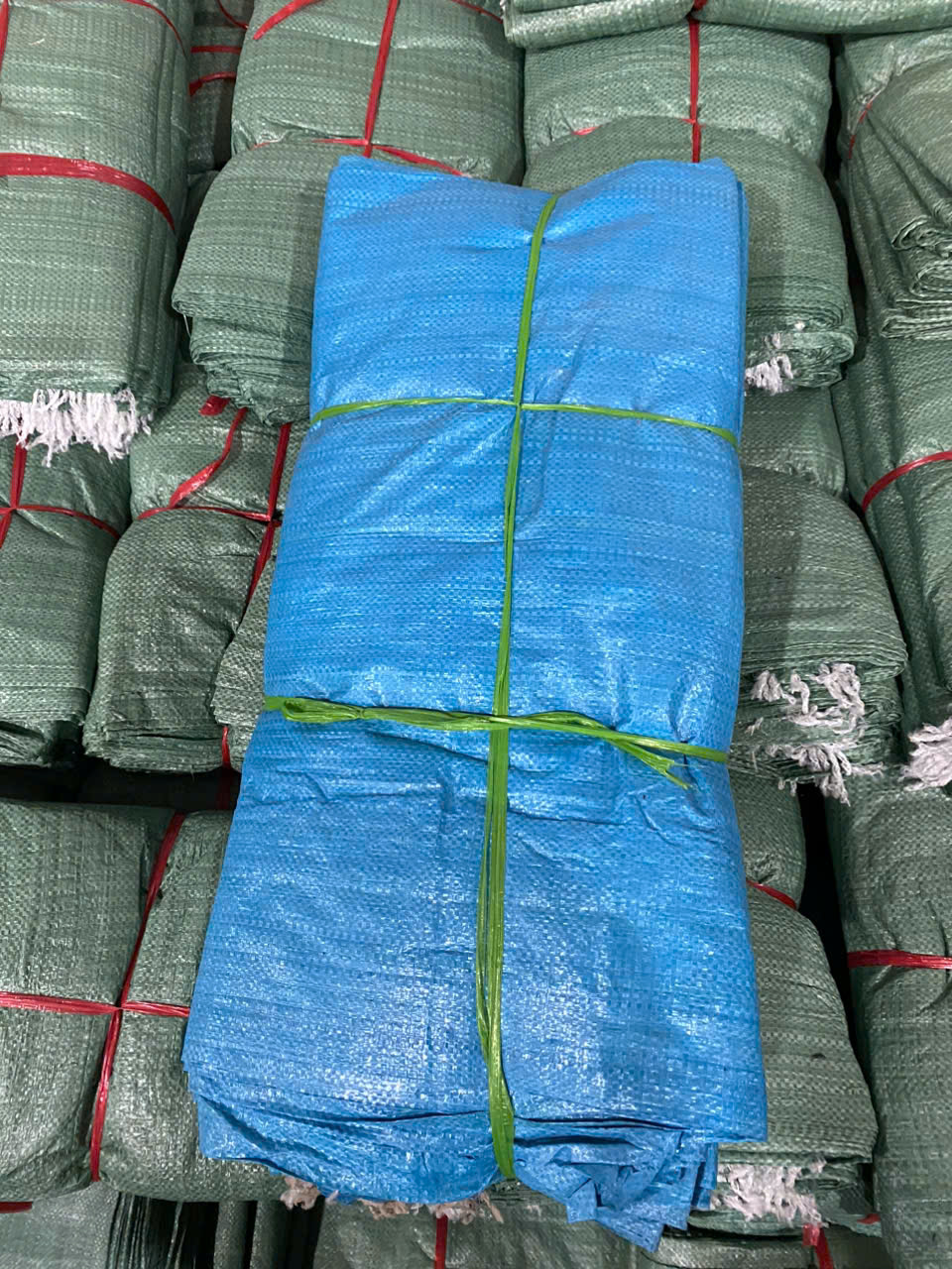 Bao tải xanh dương